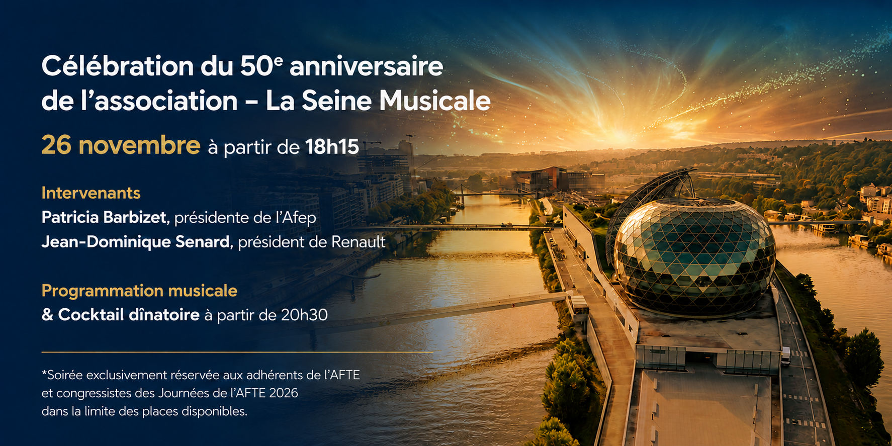 Soirée 50 ans AFTE Scène Musicale