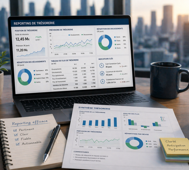 Construire un reporting de trésorerie efficace