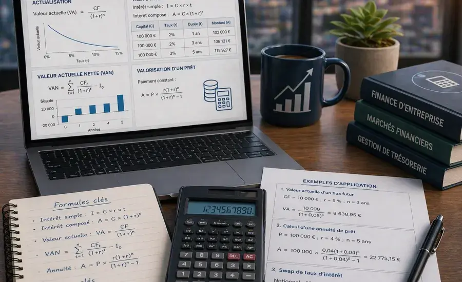 Les calculs financiers appliqués à la trésorerie
