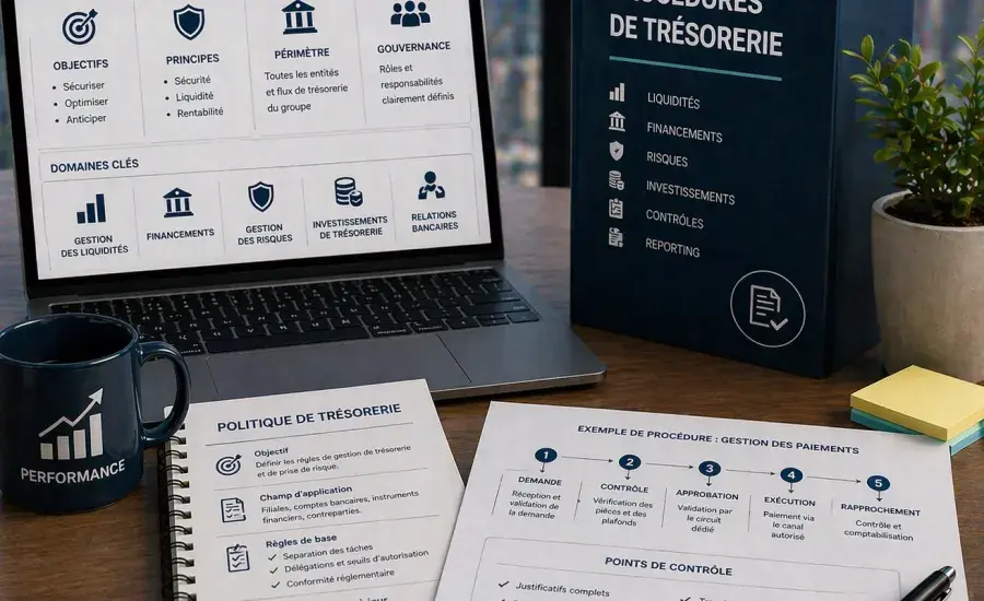 Formaliser les politiques et procédures de trésorerie