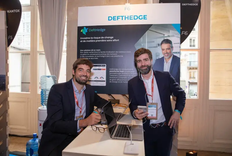 Stand partenaire DeftHedge 2023 Stand partenaire DeftHedge 2023